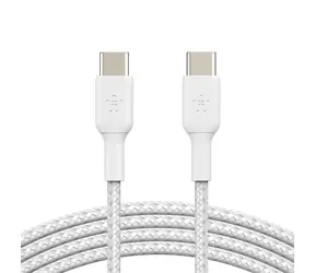 Belkin BOOST CHARGE pleciony kabel USB-C do USB-C biały / 1m