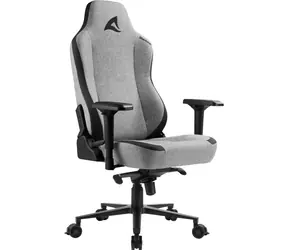 Sharkoon SKILLER SGS40 Materiał szary / fotel gamingowy / podłokietniki 4D / nośność 150 kg