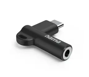 Adapter audio HAMA USB-C do gniazda 3,5 mm / aktywny / kompaktowy