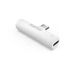 Adapter audio HAMA USB-C do gniazda 3,5 mm / aktywny / zasilający USB-C