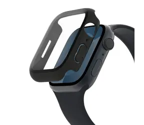 Etui ochronne Belkin ScreenForce 2w1 do zegarków Apple Watch Series 4/5/6/SE/7/8/9 (44/45 mm) w kolorze czarnym