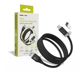 Kabel magnetyczny Mobile Origin StayCable USB-A do USB-C / 1,5 m / 27 W / CB6
