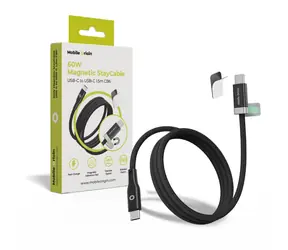 Kabel magnetyczny Mobile Origin StayCable USB-C do USB-C / 1,5 m / 60 W / CB6