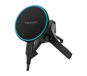 Ładowarka bezprzewodowa Spigen EV15MAQ Essential MagSafe z uchwytem samochodowym w kolorze czarnym