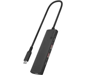 Icy Box IB-HUB1437-CPD czarny / Hub USB / PD 100 W / 2x USB-C 3.2 Gen2 / 2x USB-A 3.2 Gen2 / 0,30 cm