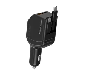 Mobile Origin CA22 90 W / Ładowarka samochodowa / Kabel USB-C + USB-A / 2x USB-C