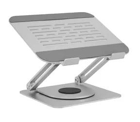 Icy Box IB-NH300 R srebrny / podstawka pod laptopa / regulowana wysokość / obrotowy / rozmiar do 17" 