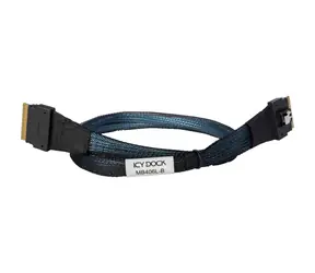 Icy Box MB406L-B 50cm czarny / SlimSAS x8 SFF-8654 > SlimSAS x8 SFF-8654