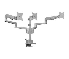 Icy Box IB-MS525-T szary / uchwyt monitora na biurko / 3 monitory / do 30" / VESA 75x75 - 100x100 / nośność 7 kg na ramię