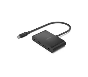 Belkin Connect USB-C Hub czarny / 4X USB-C / 100W / PD