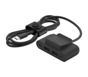 Belkin BOOST CHARGE USB Hub czarny / 2x USB-C / 2x USB-A / 30 W / z 2-metrowym kablem USB-C