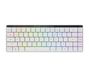 Asus ROG Falchion RX Low Profile biały / Bezprzewodowa klawiatura gamingowa / mechaniczna / RX Low Profile / RGB / BT & RF & USB