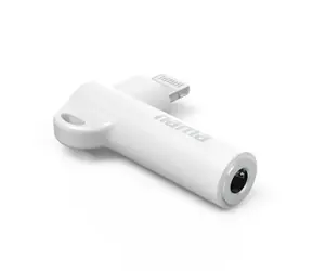 Adapter audio HAMA MFi Lightning do gniazda 3,5 mm dla Apple biały / aktywny / kompaktowy