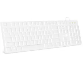 Rozpakowany - Connect IT Chocolate WhiteStar biały / klawiatura biurowa / podświetlana / układ CZ / USB / 1,5 m / rozpakowany