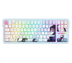 Redragon Antonium PRO K728AK-RGB-PRO jasnoniebieska / Klawiatura gamingowa / mechaniczna / RGB / USB / US