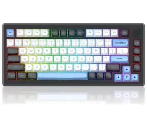 Redragon K732WLB-RGB-PRO Uranus Pro 82 czarny / Klawiatura gamingowa / mechaniczna / Leopard L / RGB / BT / USB-C / US