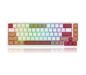 Redragon K677WLR-RGB-PRO Rammus brązowy / Klawiatura gamingowa / mechaniczna / Przełączniki Redragon / RGB / BT / USB / US 