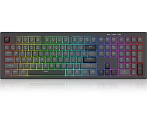 Redragon K518 Crux czarny / Klawiatura gamingowa / RGB / USB / US