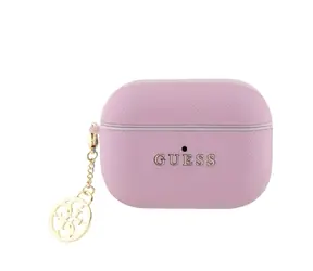 Etui Guess Saffiano 4G Charm do AirPods Pro 2 różowe