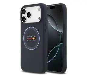 Silikonowa osłona tylna MagSafe Red Bull Blue Ring do iPhone'a 17 Pro Max w kolorze granatowym