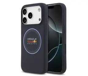 Silikonowa osłona tylna MagSafe Red Bull Blue Ring do iPhone'a 17 Pro w kolorze granatowym