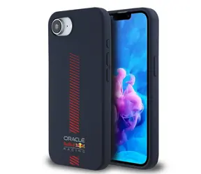 Silikonowa osłona tylna Powerbar MagSafe Red Bull do iPhone'a 16e/17e w kolorze granatowym