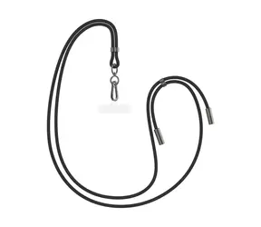 Cable pleciony FIXED na szyję do telefonów z tylną obudową i złączami USB-C/USB-C 1,6 m PD 60 W 480 Mb/s czarny