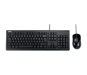Asus U2000 czarny / Zestaw klawiatura + mysz / Układ CZ / USB-A / 1000 DPI