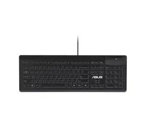 Klawiatura Asus SMART Card Keyboard KU100 czarna / klawiatura / membranowa / przewodowa / czytnik kart / CZ/SK