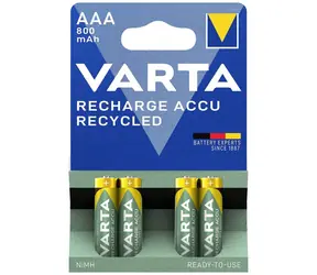 Akumulator Varta RECHARGE AAA 4 szt. / 1,2 V / 800 mAh / NiMH / w blistrze