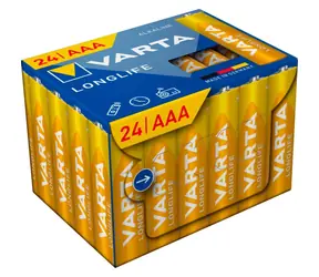 Baterie Varta Longlife AAA 24 szt. / 1,5 V / alkaliczne / w pudełku