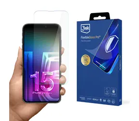 Szkło hybrydowe 3mk ElasticGlass Pro do Apple iPhone 15 Pro