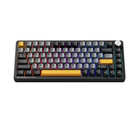 Machenike K600-B82W czarna / bezprzewodowa klawiatura gamingowa / mechaniczna / GR Silver Switch / Bluetooth / 2,4 GHz / USB-C