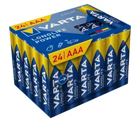Baterie Varta Longlife AAA 24 szt. / 1,5 V / alkaliczne / w pudełku