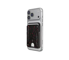 SKINARMA Vector magnetyczny uchwyt na karty z podstawką na smartfon, czarny