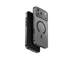 Etui ochronne UNIQ Airsuit MagClick do ładowania iPhone'a 17 Pro Max, błyszczące, dymne