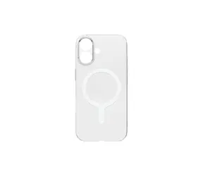 UNIQ Airsuit MagClick ochronna obudowa ładująca do iPhone'a 17, błyszcząca, przezroczysta/biała