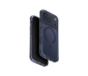 UNIQ Combat MagClick ochronna obudowa ładująca do iPhone'a 17 Pro Max, granatowa