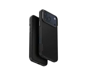 UNIQ Keva Edge MagClick ochronna obudowa ładująca do iPhone'a 17 Pro Max, kolor czarny