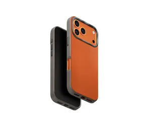 Etui ochronne UNIQ Lyden DS MagClick do ładowania iPhone'a 17 Pro, kolor pomarańczowy/szary