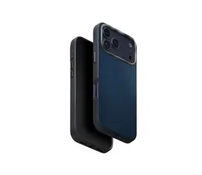 UNIQ Lyden DS MagClick etui ochronne do ładowania iPhone'a 17 Pro, stalowoniebieski/grafitowy