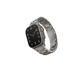Pasek stalowy UNIQ Osta link do zegarka Apple Watch 49/45/44/42 mm, tytan (srebrny)
