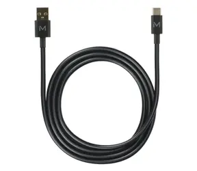 Mobilis 020013 Cable USB-A/USB-C 15W 1m black / 1x USB-C (M) / 1x USB-A (M)