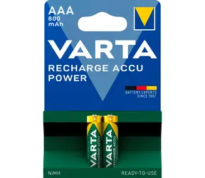 Akumulatorki Varta RECHARGE AAA 20 szt. / 1,2 V / 800 mAh / NiMH / w pudełku