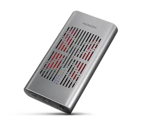 Axagon EEM2-20GD, USB-C 20Gbps - 2x M.2 NVMe SSD CLONE MASTER metalowa obudowa 