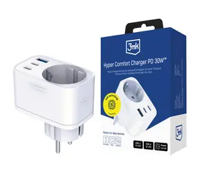 Ładowarka sieciowa 3mk Comfort Charger GaN 30 W biała