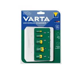 Universal ładowarka akumulatorów Varta - 2/4 AA/AAA/C/D + 1x 9 V / 100-240 V / 1x USB-C