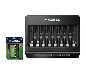 Ładowarka Varta LCD Multi Charger+ / Ładowarka akumulatorów / 100-240 V / USB-C / 8 x AA | AAA
