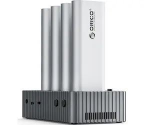 Stacja dokująca Orico IT48N-C szara / do 4 dysków z funkcją klonowania M.2 NVME / USB-C