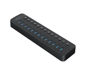 Orico CT2U3-13AB USB HUB z przełącznikami czarny / 13x USB-A 3.0 / kabel USB-A - USB-B 1m